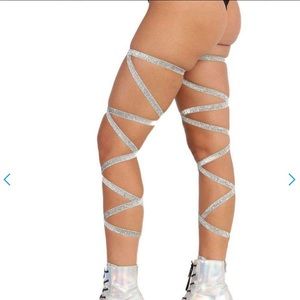 Glitter leg wraps